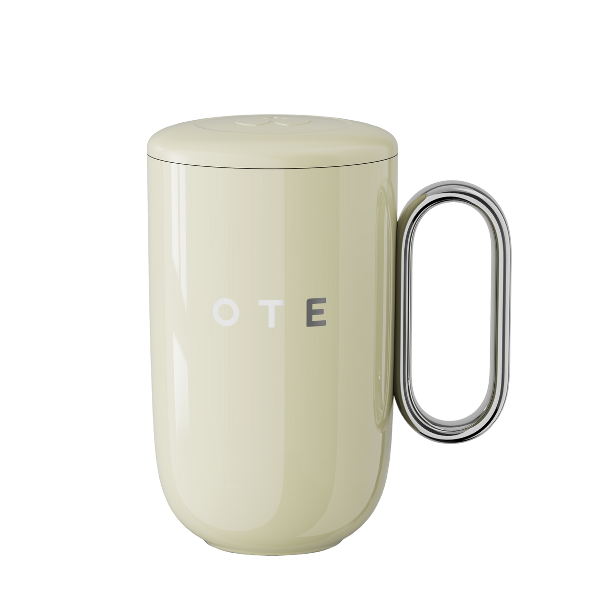 OTE Kahvamuki kahvalla, 12oz/8oz (350/220ml) eristetty ruostumattomasta teräksestä valmistettu kahvimuki matkakäyttöön, kaksiseinäinen uudelleenkäytettävä kahvikuppi